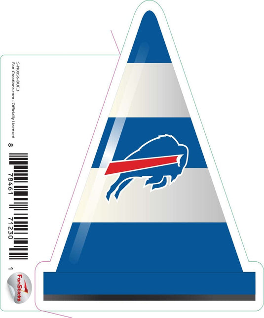 Fan Creations Decal Buffalo Bills 3in Decal Cone