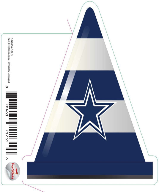 Fan Creations Decal Dallas Cowboys 3in Decal Cone