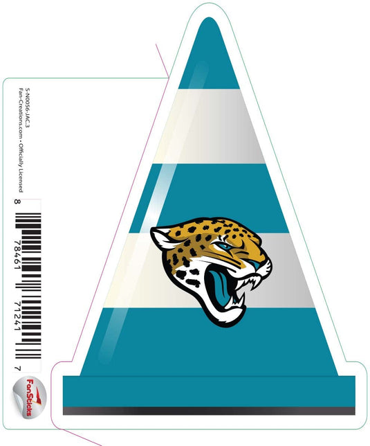 Fan Creations Decal Jacksonville Jaguars 3in Decal Cone