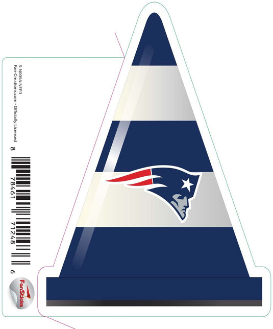 Fan Creations Decal New England Patriots 3in Decal Cone