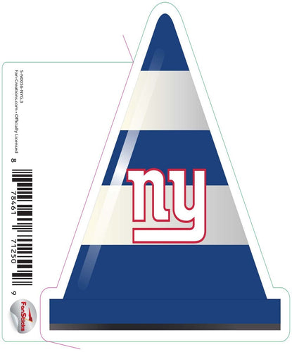 Fan Creations Decal New York Giants 3in Decal Cone