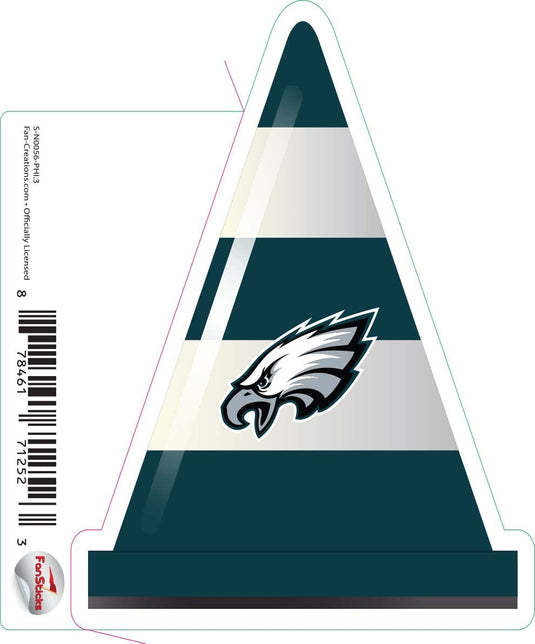 Fan Creations Decal Philadelphia Eagles 3in Decal Cone