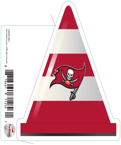 Fan Creations Decal Tampa Bay Buccaneers 3in Decal - Cone