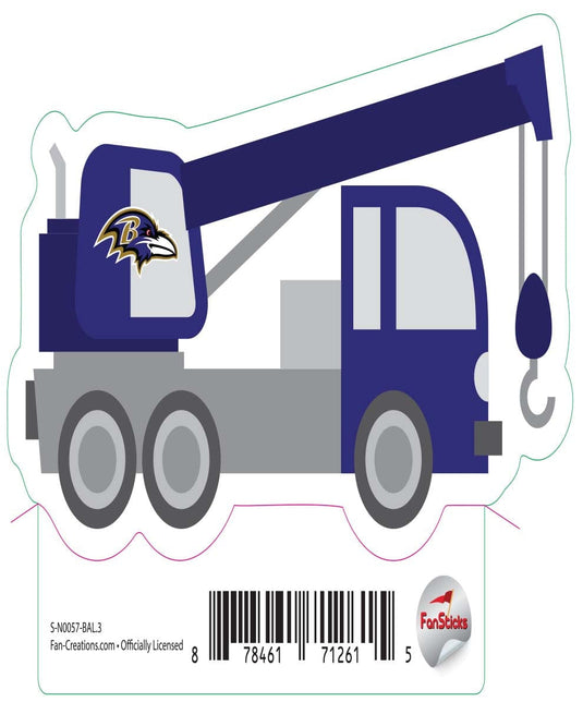 Fan Creations Decal Baltimore Ravens 3in Decal Crane