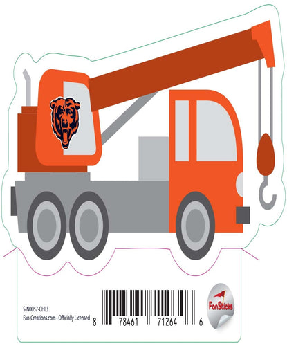 Fan Creations Decal Chicago Bears 3in Decal Crane