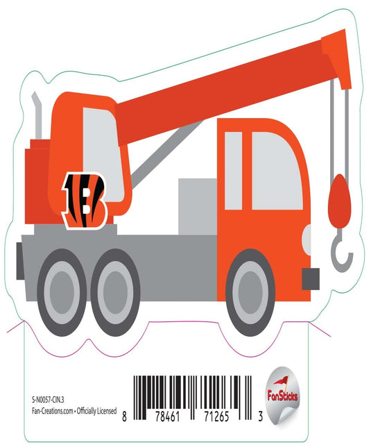 Fan Creations Decal Cincinnati Bengals 3in Decal Crane