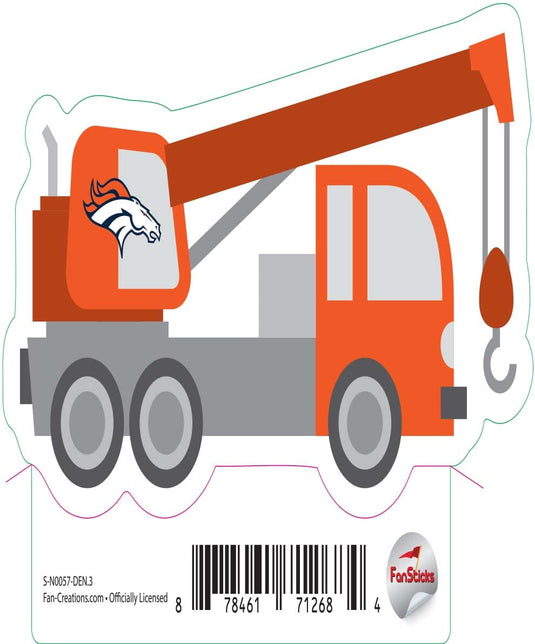 Fan Creations Decal Denver Broncos 3in Decal Crane
