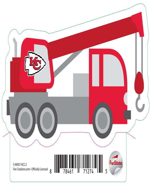 Fan Creations Decal Kansas City Chiefs 3in Decal Crane