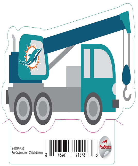 Fan Creations Decal Miami Dolphins 3in Decal Crane