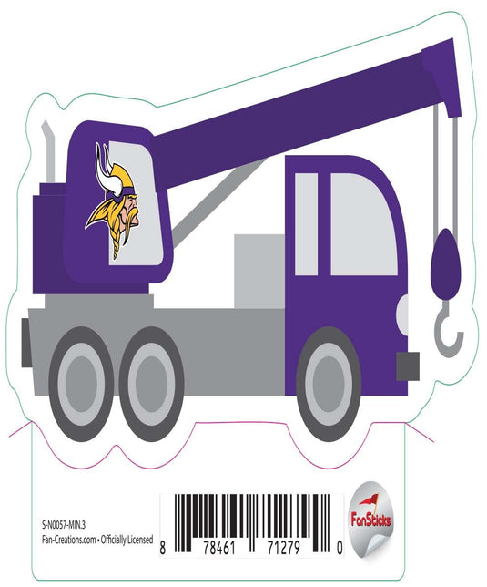 Fan Creations Decal Minnesota Vikings 3in Decal Crane