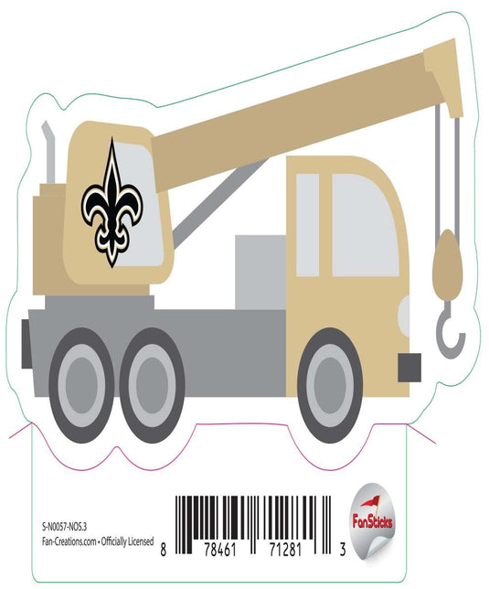 Fan Creations Decal New Orleans Saints 3in Decal Crane