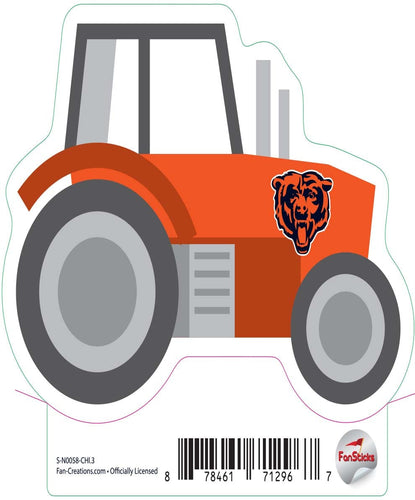 Fan Creations Decal Chicago Bears 3in Decal Tractor