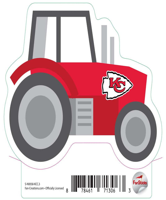Fan Creations Decal Kansas City Chiefs 3in Decal Tractor
