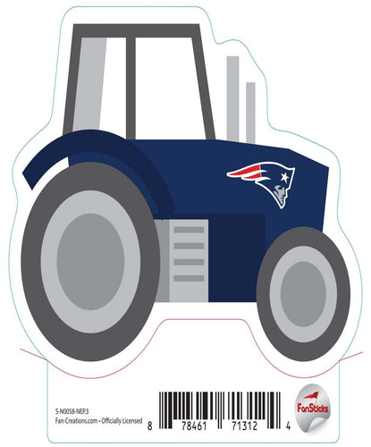 Fan Creations Decal New England Patriots 3in Decal Tractor