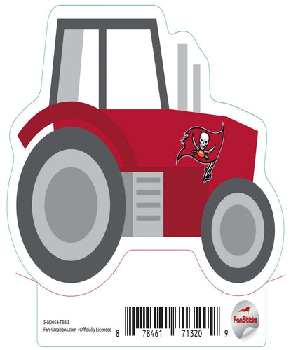 Fan Creations Decal Tampa Bay Buccaneers 3in Decal - Tractor