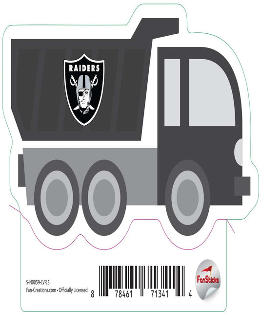 Fan Creations Decal Las Vegas Raiders 3in Decal Dump Truck