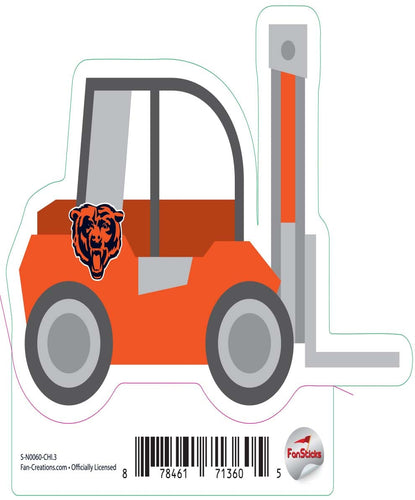 Fan Creations Decal Chicago Bears 3in Decal Fork Lift