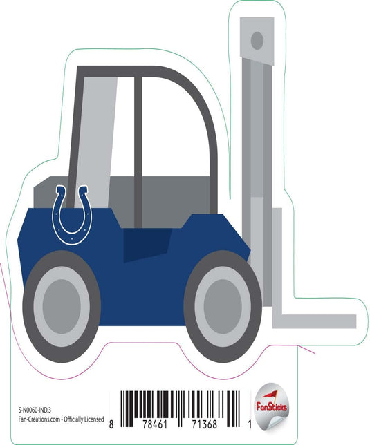 Fan Creations Decal Indianapolis Colts 3in Decal Fork Lift