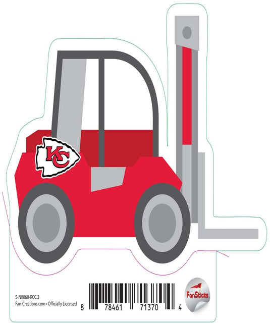 Fan Creations Decal Kansas City Chiefs 3in Decal Fork Lift