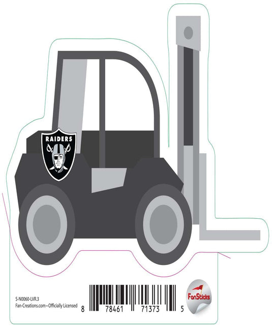 Fan Creations Decal Las Vegas Raiders 3in Decal Fork Lift