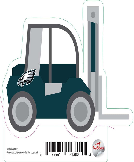 Fan Creations Decal Philadelphia Eagles 3in Decal Fork Lift