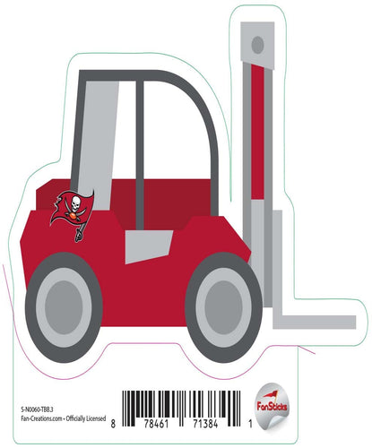 Fan Creations Decal Tampa Bay Buccaneers 3in Decal - Fork Lift