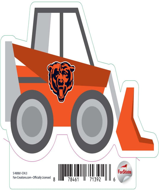 Fan Creations Decal Chicago Bears 3in Decal Excavator