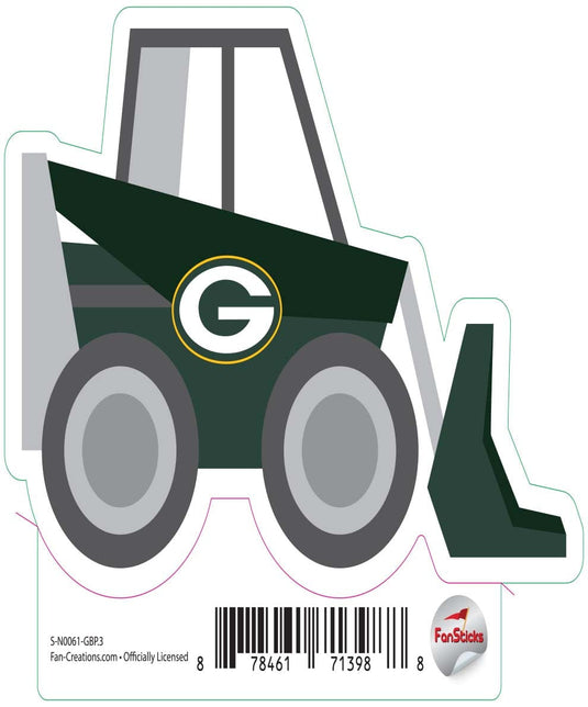Fan Creations Decal Green Bay Packers 3in Decal Excavator