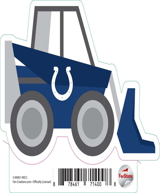 Fan Creations Decal Indianapolis Colts 3in Decal Excavator