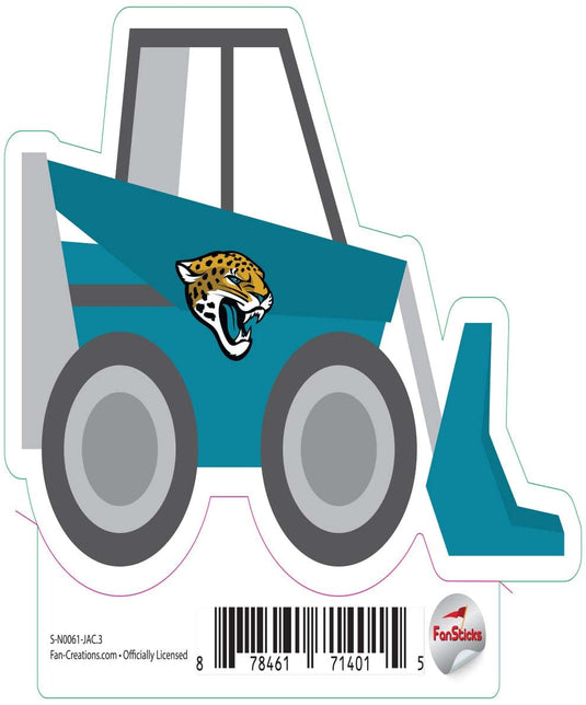 Fan Creations Decal Jacksonville Jaguars 3in Decal Excavator