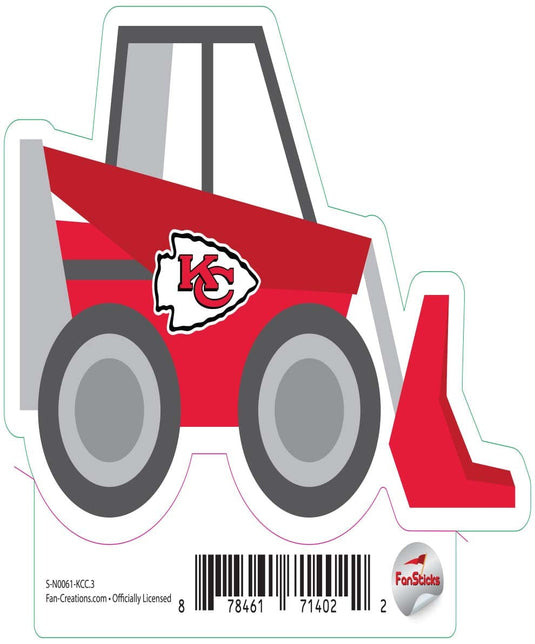 Fan Creations Decal Kansas City Chiefs 3in Decal Excavator