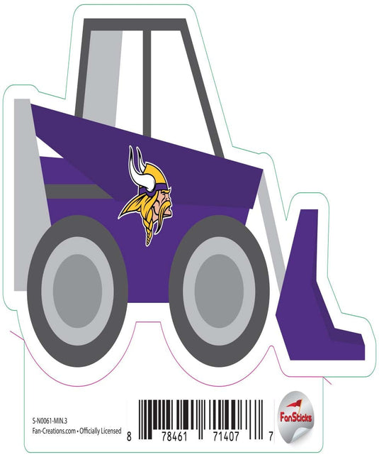 Fan Creations Decal Minnesota Vikings 3in Decal Excavator