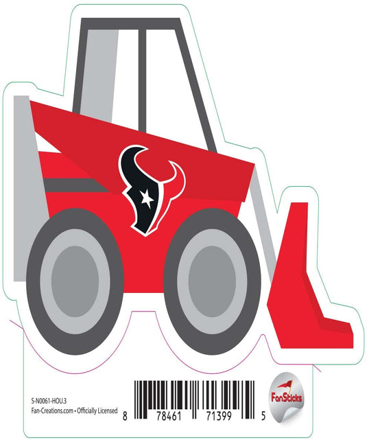 Fan Creations Decal Houston Texans 3in Decal Excavator