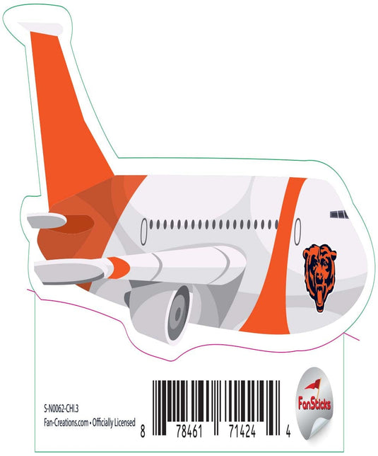 Fan Creations Decal Chicago Bears 3in Decal Airplane