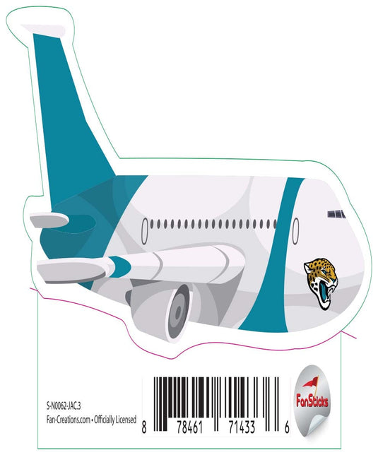 Fan Creations Decal Jacksonville Jaguars 3in Decal Airplane