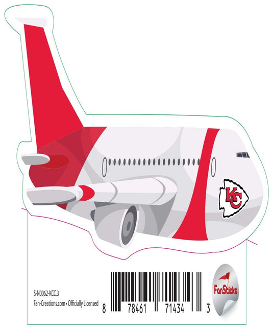 Fan Creations Decal Kansas City Chiefs 3in Decal Airplane