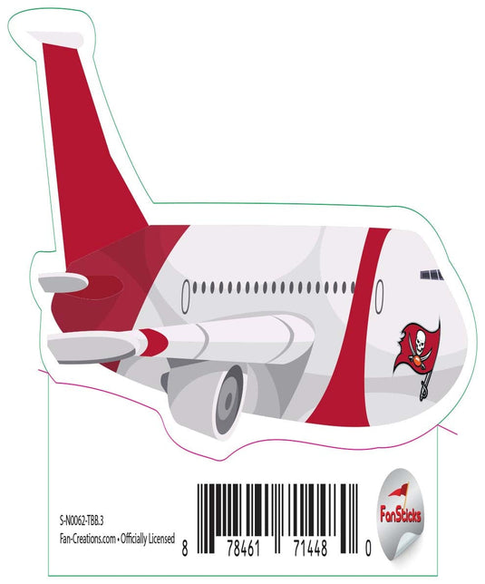 Fan Creations Decal Tampa Bay Buccaneers 3in Decal - Airplane