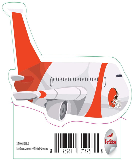 Fan Creations Decal Cleveland Browns 3in Decal Airplane