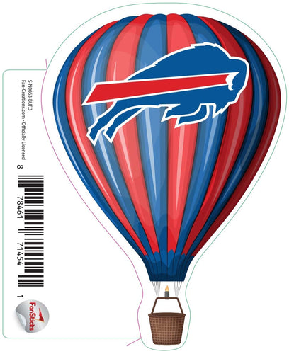 Fan Creations Decal Buffalo Bills 3in Decal Hot Air Balloon