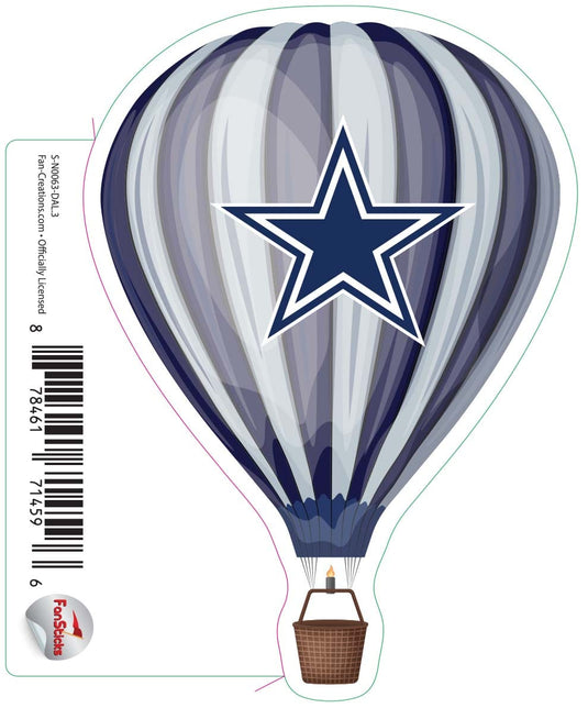 Fan Creations Decal Dallas Cowboys 3in Decal Hot Air Balloon