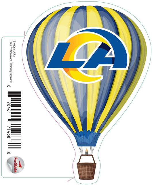 Fan Creations Decal Los Angeles Rams 3in Decal Hot Air Balloon