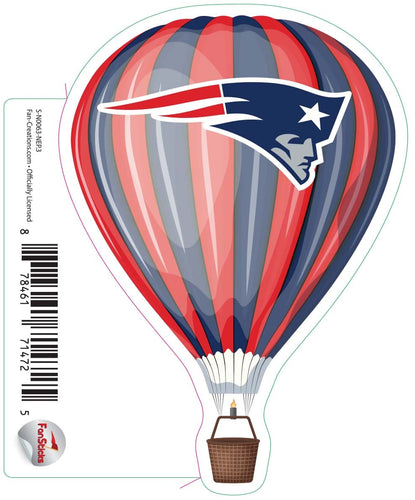 Fan Creations Decal New England Patriots 3in Decal Hot Air Balloon