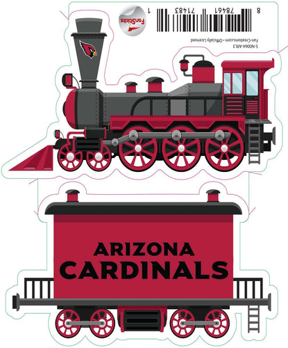 Fan Creations Decal Arizona Cardinals 3in Decal Train