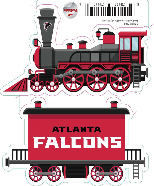 Fan Creations Decal Atlanta Falcons 3in Decal Train