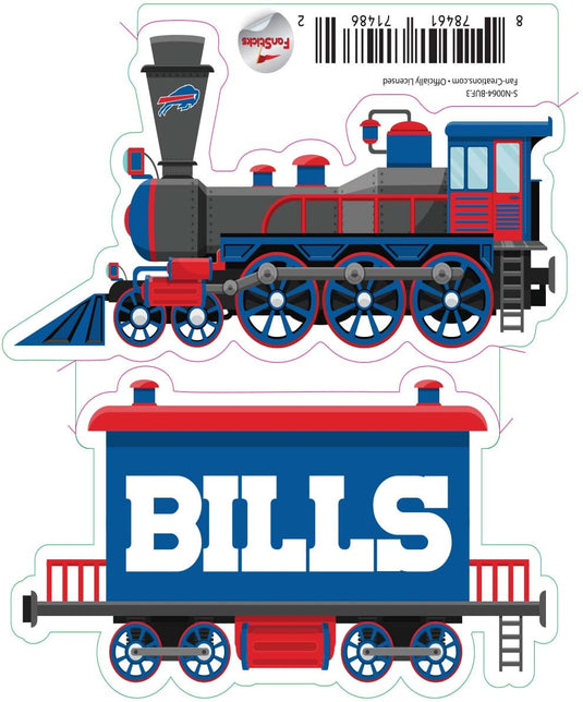 Fan Creations Decal Buffalo Bills 3in Decal Train