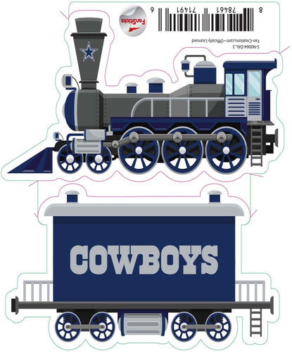 Fan Creations Decal Dallas Cowboys 3in Decal Train