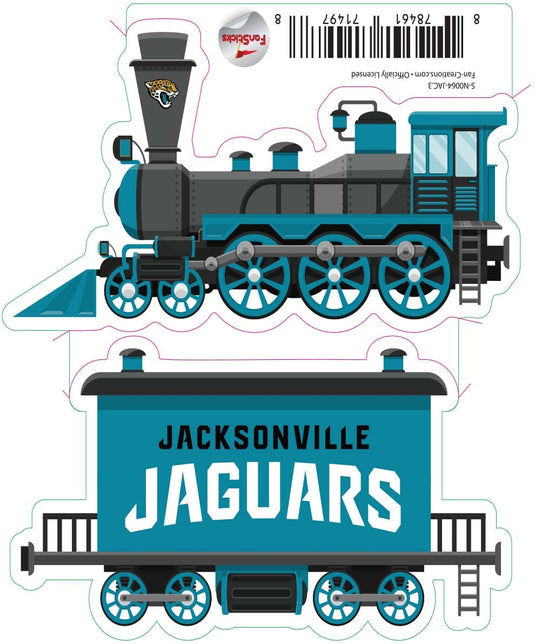 Fan Creations Decal Jacksonville Jaguars 3in Decal Train