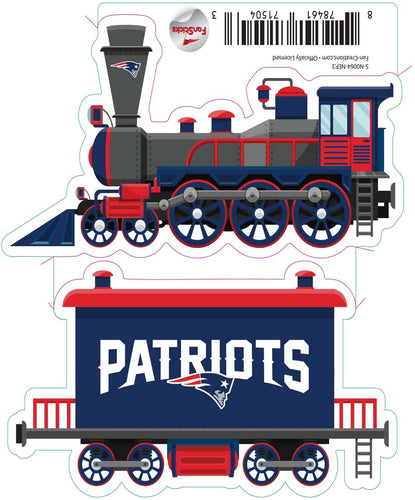 Fan Creations Decal New England Patriots 3in Decal Train