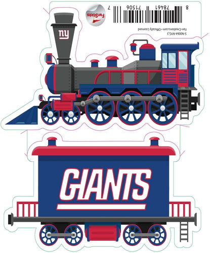 Fan Creations Decal New York Giants 3in Decal Train
