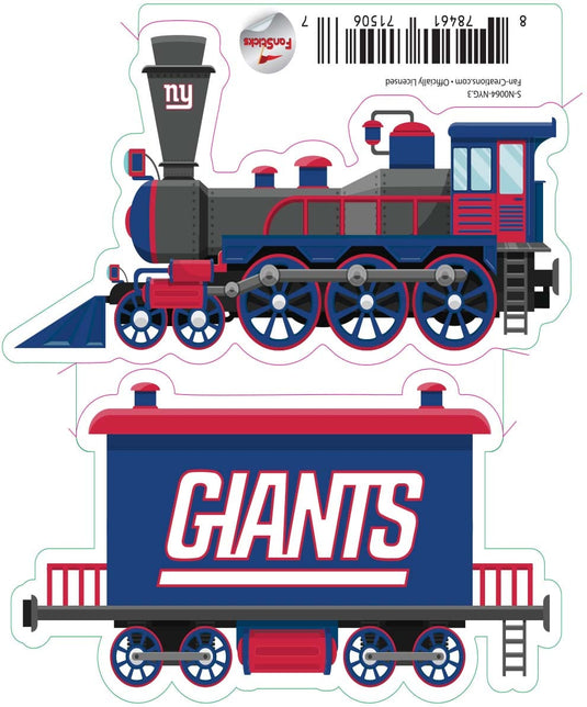 Fan Creations Decal New York Giants 3in Decal Train